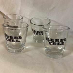 COPY - Set of 4 Vintage “Rebel Yell” Shot Glasses